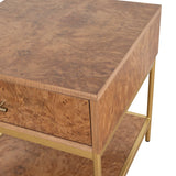 Ex Display - Evermore 50cm Square Bedside Table - Natural Bedside Table Nicki-Core