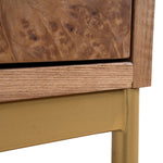 Ex Display - Evermore 50cm Square Bedside Table - Natural Bedside Table Nicki-Core