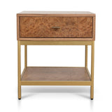 Ex Display - Evermore 50cm Square Bedside Table - Natural Bedside Table Nicki-Core
