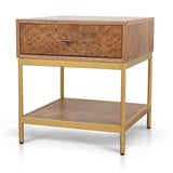 Ex Display - Evermore 50cm Square Bedside Table - Natural Bedside Table Nicki-Core