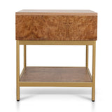 Ex Display - Evermore 50cm Square Bedside Table - Natural Bedside Table Nicki-Core