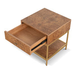 Ex Display - Evermore 50cm Square Bedside Table - Natural Bedside Table Nicki-Core