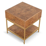 Ex Display - Evermore 50cm Square Bedside Table - Natural Bedside Table Nicki-Core