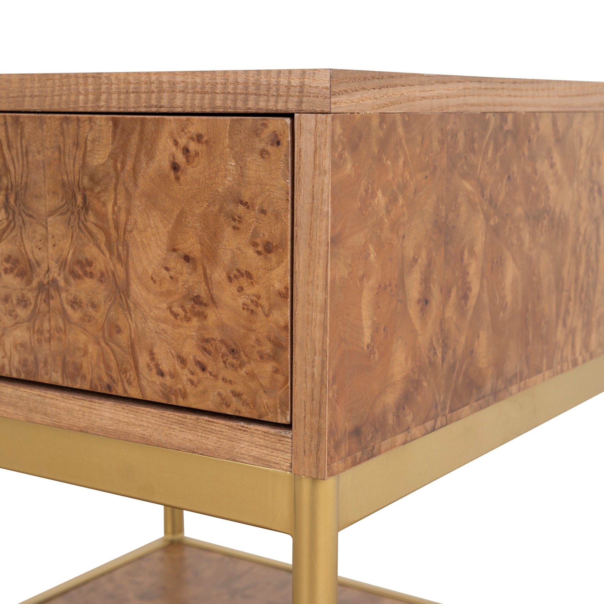 Ex Display - Evermore 50cm Square Bedside Table - Natural Bedside Table Nicki-Core