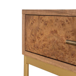 Ex Display - Evermore 50cm Square Bedside Table - Natural Bedside Table Nicki-Core