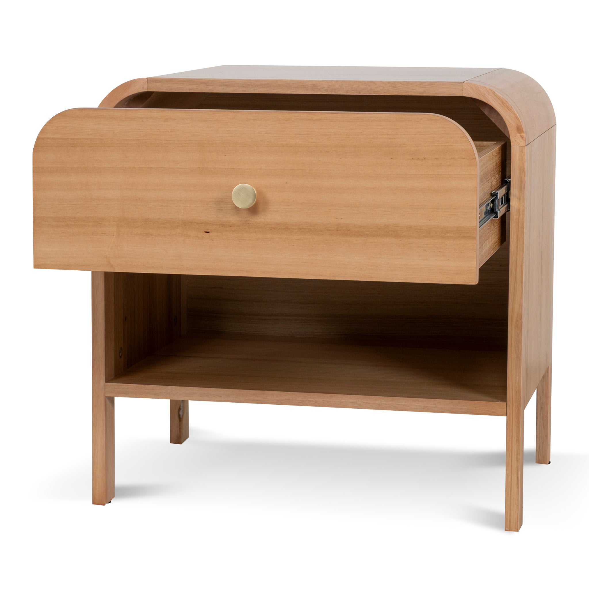 Serene 58cm Bedside Table - Messmate Bedside Table AU Wood-Core