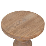 Roslain 40cm Round Side Table - Natural Side Table Reclaimed-Core