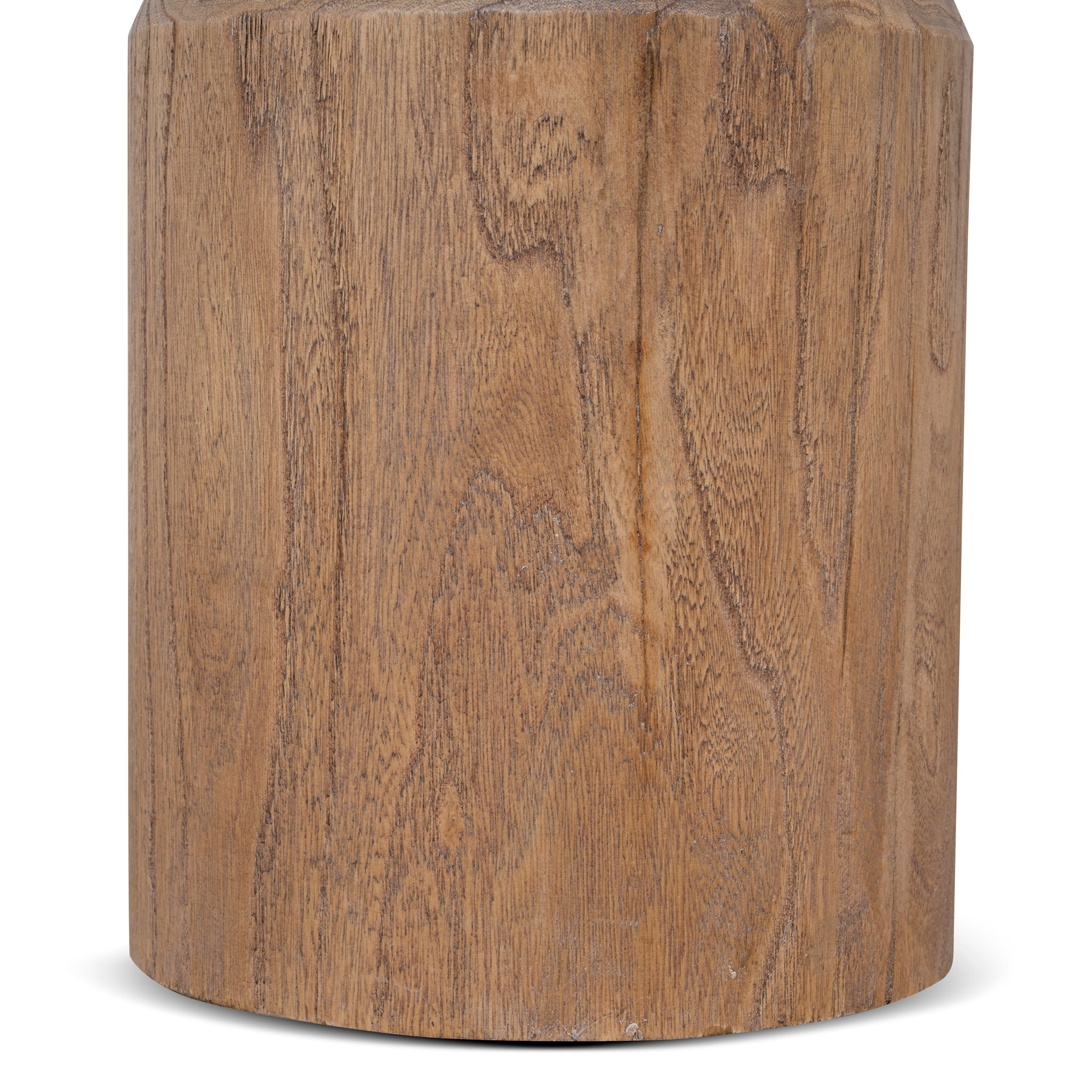 Roslain 40cm Round Side Table - Natural Side Table Reclaimed-Core
