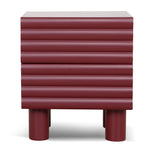 Ex Display - Vasuda 48cm Bedside Table - Red Bedside Table KD-Core