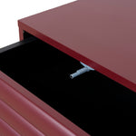 Ex Display - Vasuda 48cm Bedside Table - Red Bedside Table KD-Core