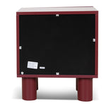 Ex Display - Vasuda 48cm Bedside Table - Red Bedside Table KD-Core