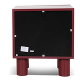 Ex Display - Vasuda 48cm Bedside Table - Red Bedside Table KD-Core