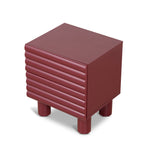 Ex Display - Vasuda 48cm Bedside Table - Red Bedside Table KD-Core