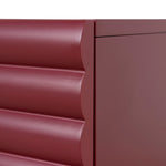 Ex Display - Vasuda 48cm Bedside Table - Red Bedside Table KD-Core