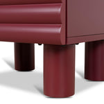Ex Display - Vasuda 48cm Bedside Table - Red Bedside Table KD-Core