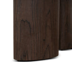 Ex Display - Cavira 44cm Marble Side Table - Walnut Side Table Mika-Core
