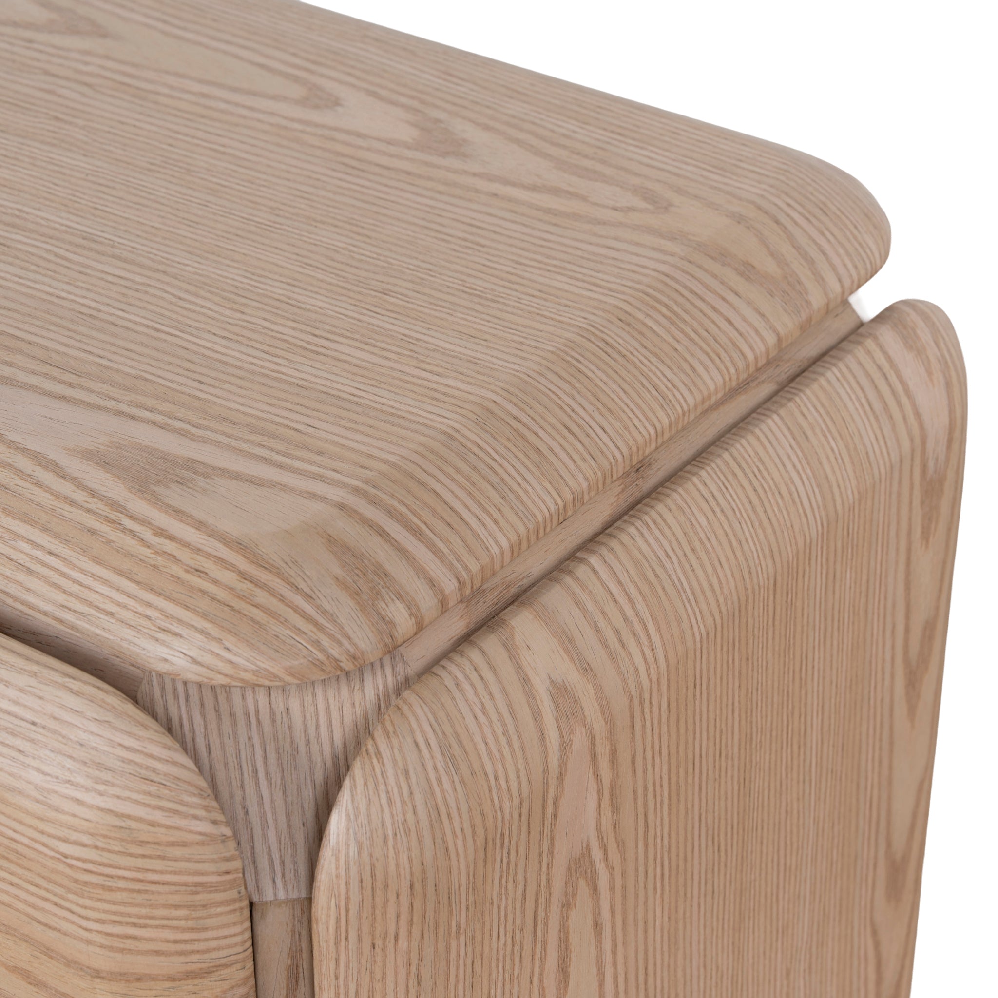 Ex Display - Sorella 51cm Bedside Table - Natural Bedside Table Mika-Core