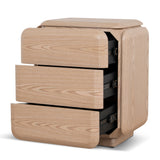 Ex Display - Sorella 51cm Bedside Table - Natural Bedside Table Mika-Core