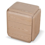 Ex Display - Sorella 51cm Bedside Table - Natural Bedside Table Mika-Core