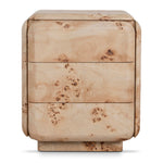 Ex Display - Sorella 51cm Bedside Table - Aspen Burls Bedside Table Mika-Core