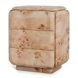 Ex Display - Sorella 51cm Bedside Table - Aspen Burls Bedside Table Mika-Core