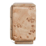 Ex Display - Sorella 51cm Bedside Table - Aspen Burls Bedside Table Mika-Core