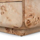 Ex Display - Sorella 51cm Bedside Table - Aspen Burls Bedside Table Mika-Core