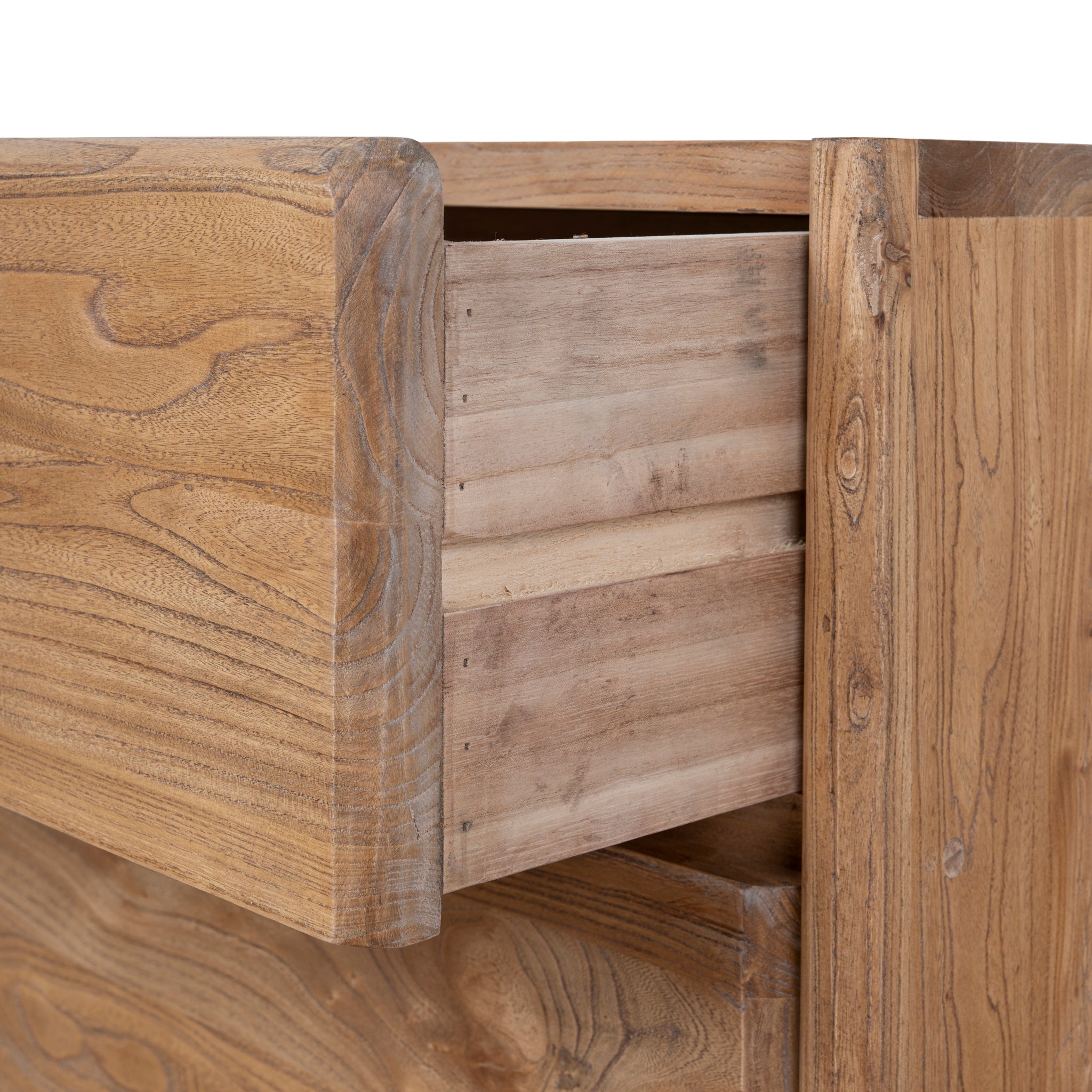 Ex Display - Arc 58cm Bedside Table - Natural Bedside Table Reclaimed-Core