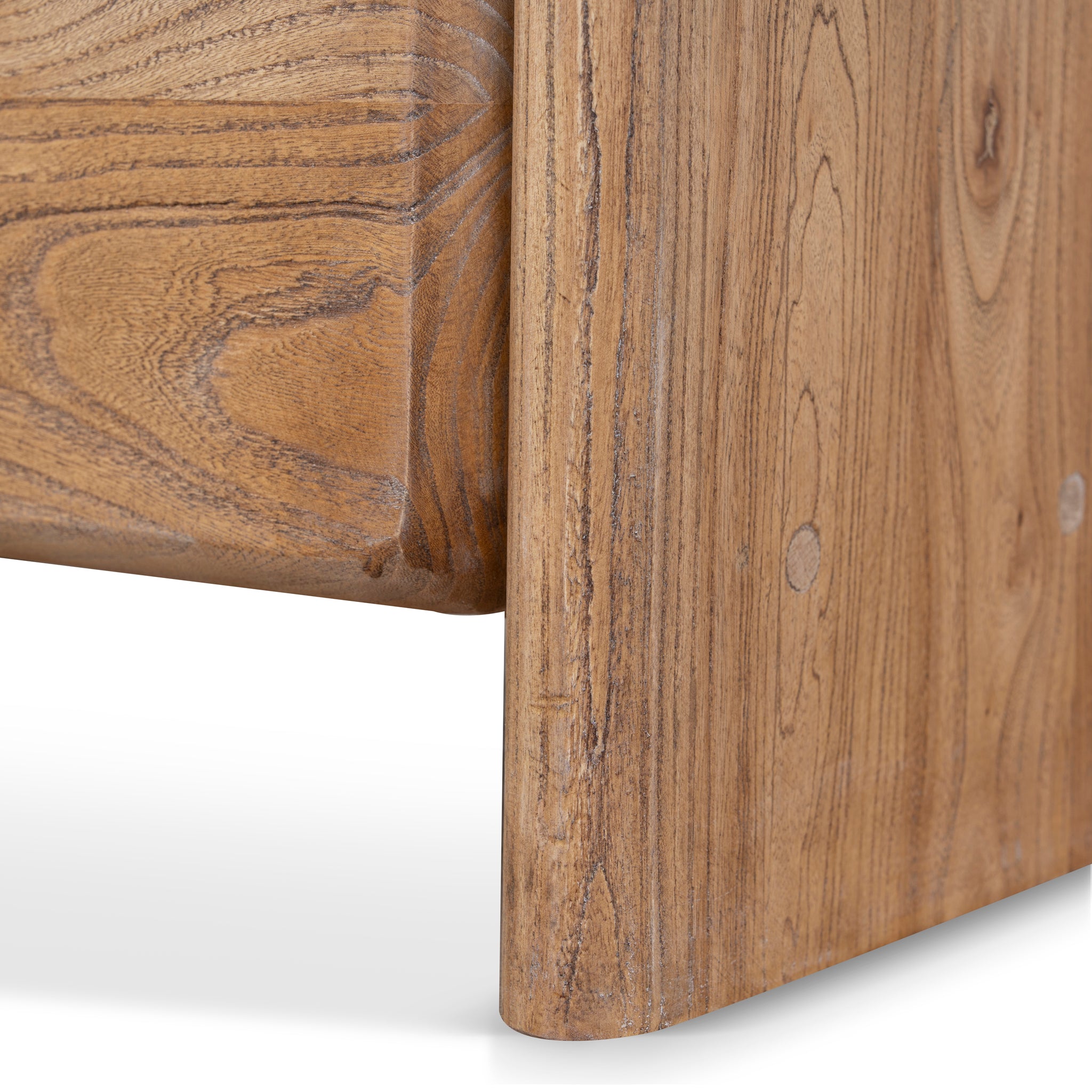 Ex Display - Arc 58cm Bedside Table - Natural Bedside Table Reclaimed-Core