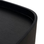 Cube Bedside Table - Full Black Bedside Table Iggy-Core