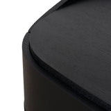 Cube Bedside Table - Full Black Bedside Table Iggy-Core