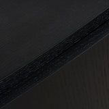 Cube Bedside Table - Full Black Bedside Table Iggy-Core