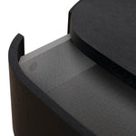 Cube Bedside Table - Full Black Bedside Table Iggy-Core