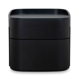 Cube Bedside Table - Full Black Bedside Table Iggy-Core