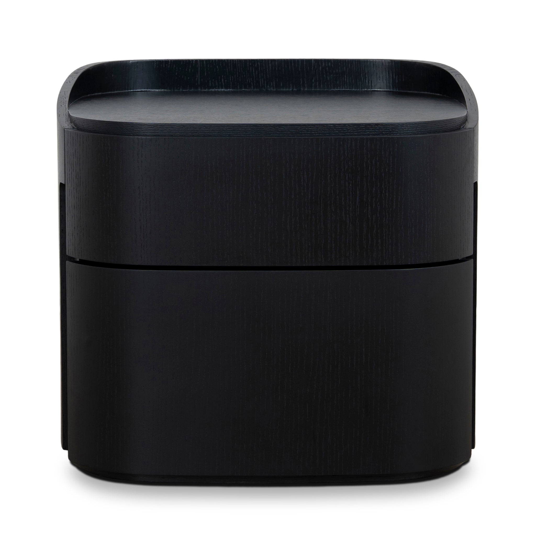 Cube Bedside Table - Full Black Bedside Table Iggy-Core