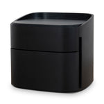 Cube Bedside Table - Full Black Bedside Table Iggy-Core