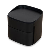 Cube Bedside Table - Full Black Bedside Table Iggy-Core