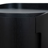 Cube Bedside Table - Full Black Bedside Table Iggy-Core