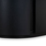 Cube Bedside Table - Full Black Bedside Table Iggy-Core