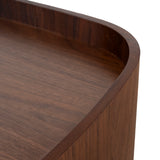 Cube Bedside Table - Walnut Bedside Table Iggy-Core