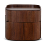 Cube Bedside Table - Walnut Bedside Table Iggy-Core
