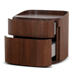 Cube Bedside Table - Walnut Bedside Table Iggy-Core