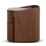 Cube Bedside Table - Walnut Bedside Table Iggy-Core