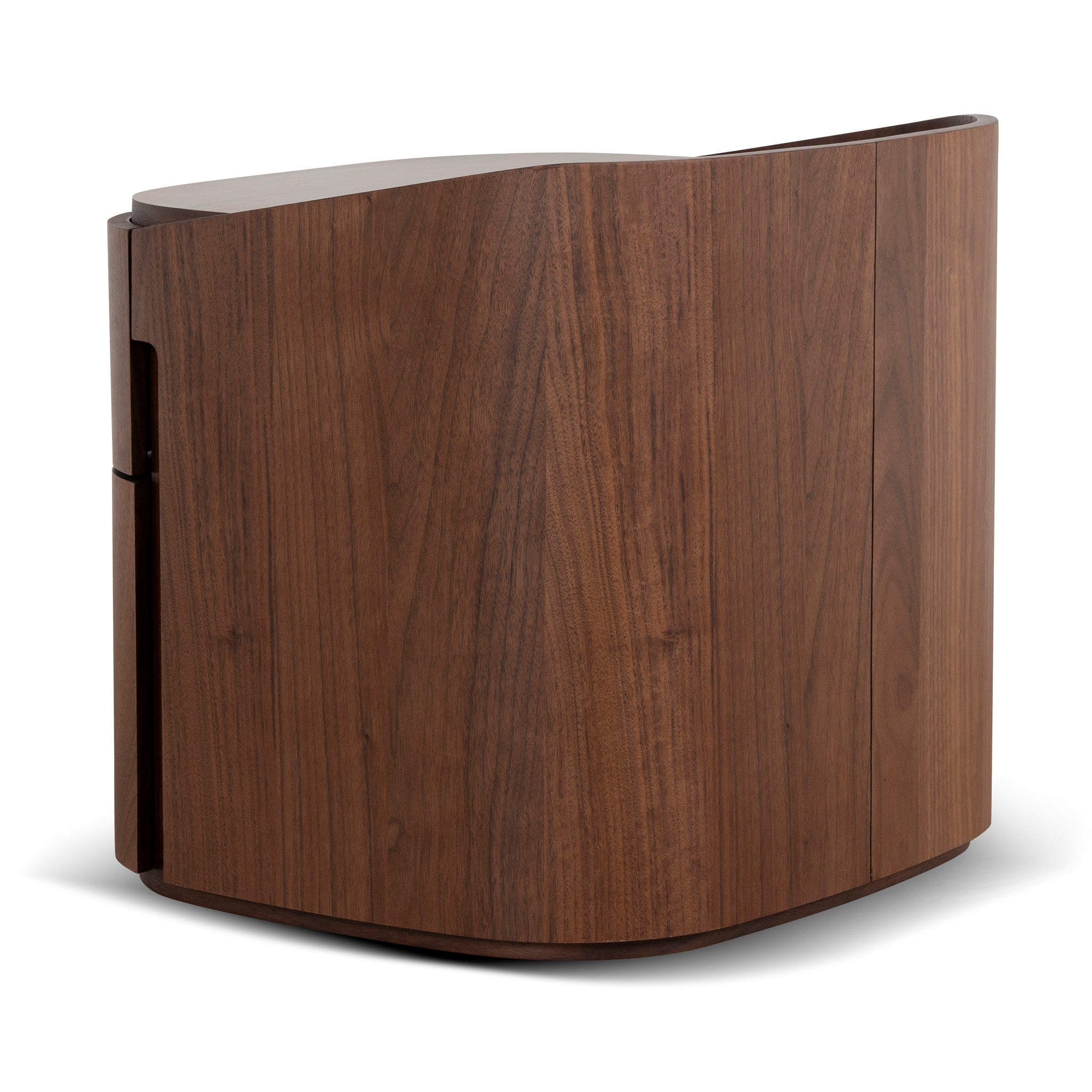 Cube Bedside Table - Walnut Bedside Table Iggy-Core