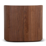 Cube Bedside Table - Walnut Bedside Table Iggy-Core