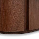 Cube Bedside Table - Walnut Bedside Table Iggy-Core