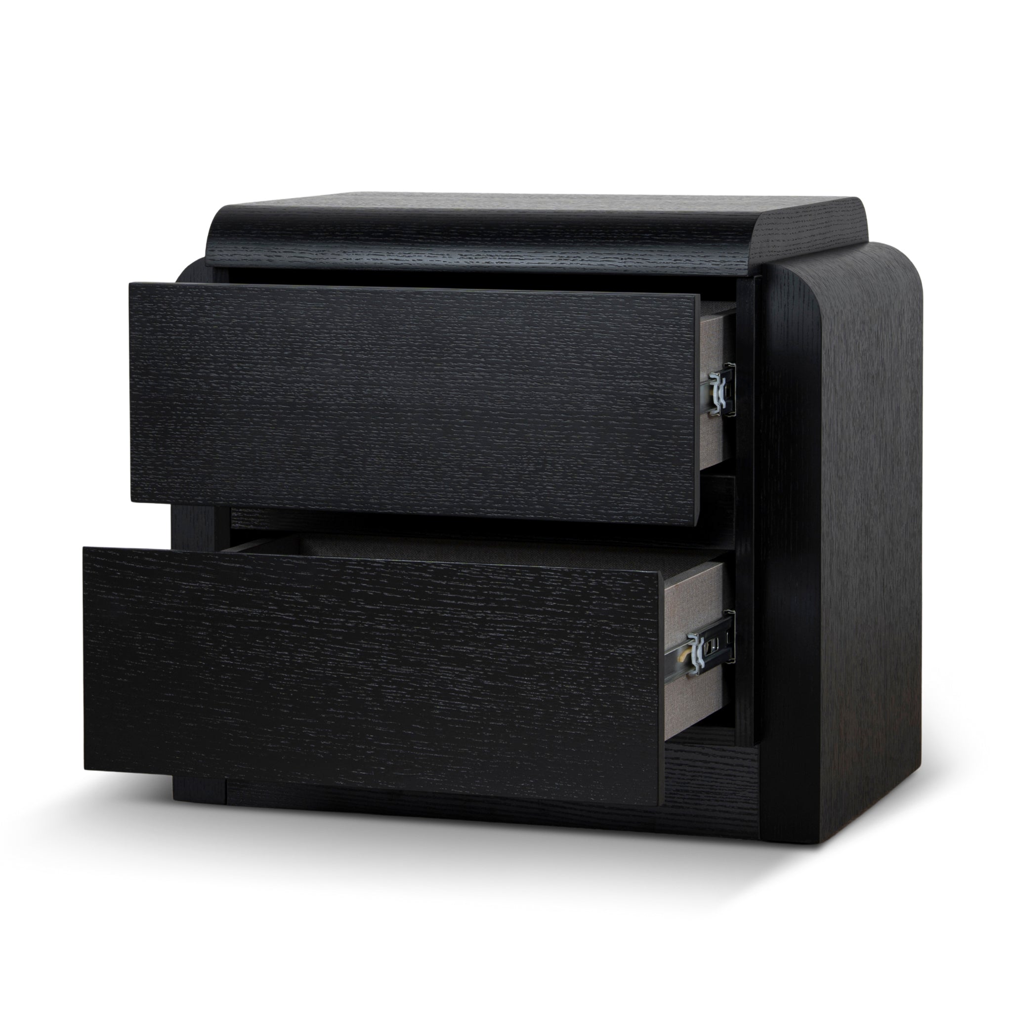Aurelia Bedside Table - Full Black Bedside Table IGGY-Core