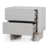 Nuvira Bedside Table - Warm Grey Bedside Table Iggy-Core