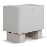Nuvira Bedside Table - Warm Grey Bedside Table Iggy-Core
