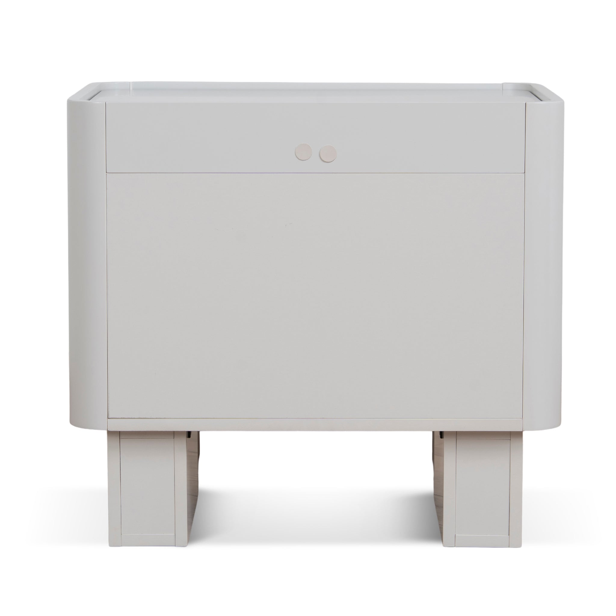 Nuvira Bedside Table - Warm Grey Bedside Table Iggy-Core